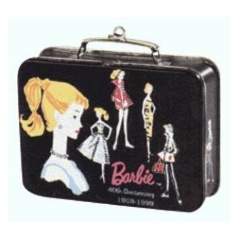 Hallmark Металлический чемоданчик с изображениями Барби ретро