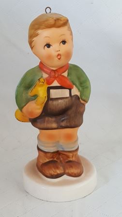 Коллекционная Винтажная Статуэтка Гебель Хуммель Мальчик с Трубой 1983г. Фарфор
