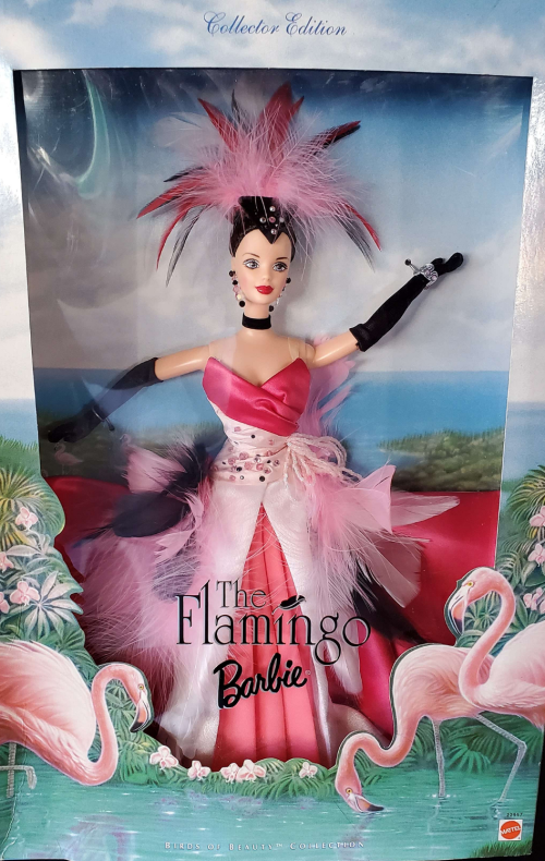 Коллекционная кукла Барби Фламинго, Прекрасные птицы, 98 г.