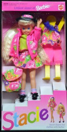 Кукла винтажная сестра Барби Стейси с набором одежды 91г.