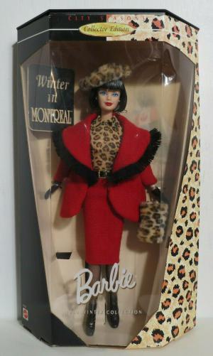 Коллекционная кукла Барби Городские Сезоны, Зима в Монреале, 99 г.