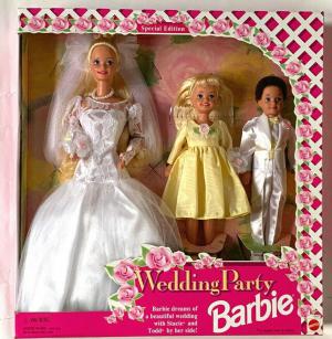 Винтажный набор из трех кукол - Барби, Стейси и Тодд - Свадебная вечеринка, 94г.