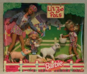 Набор с куклами Барби, Келли и Стейси, Маленький Зоопарк, 98 г.