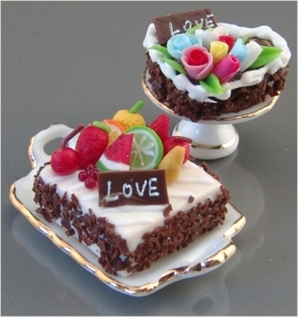 Тортики-валентинки "Love"